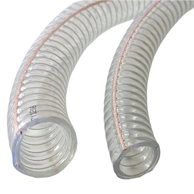 PVC Yüksek Sıcaklık Anti-statik Çelik Tel Takviyeli Hortum